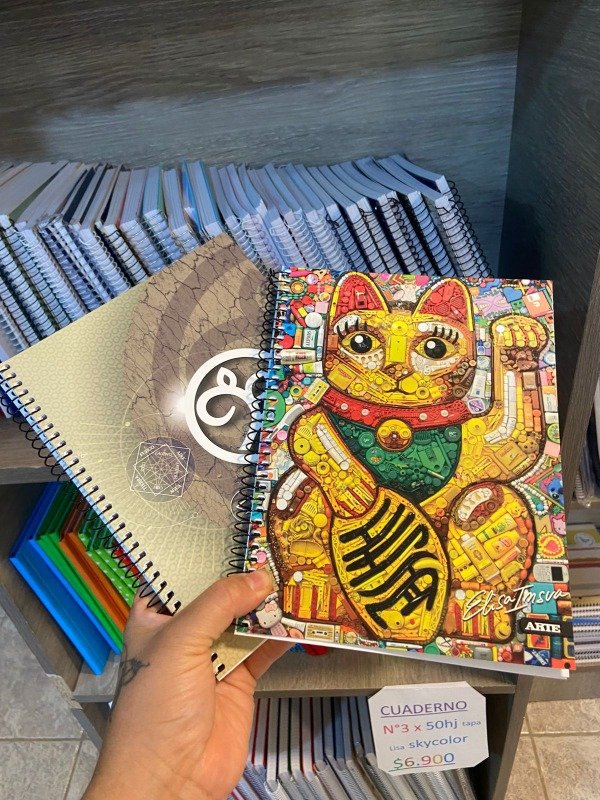 Producto - COMBO X2 Cuaderno A5 tapa cartone 80hj 1 cuadriculado+ 1 rayado