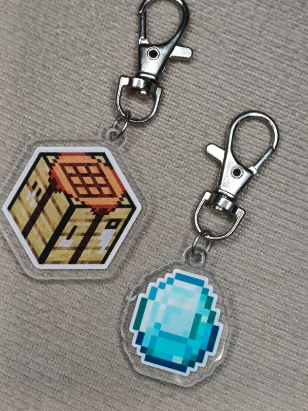 Producto - Llavero items (MINECRAFT)