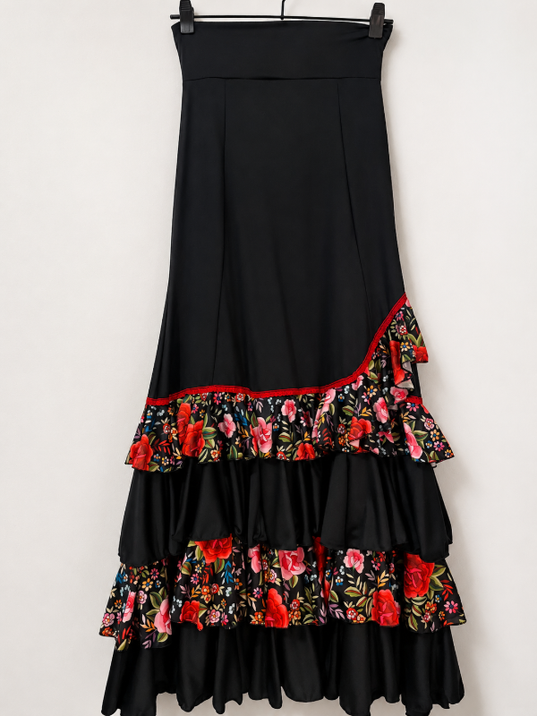 Producto - Falda negro volados manila S/M
