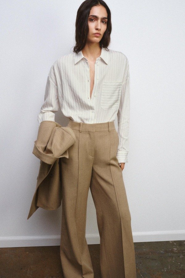 Producto - Camisa rayas fluida blanca Zara - 2