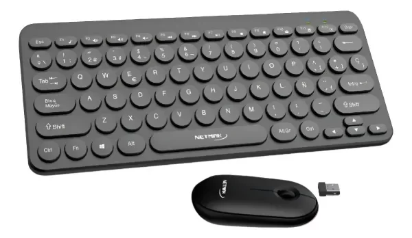 Producto - Combo Teclado + Mouse inalambricos Netmak NM-KB850-p