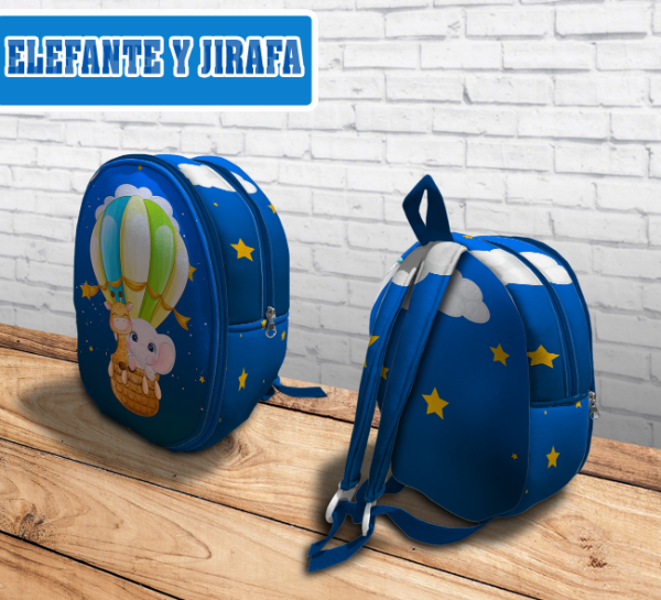 Producto - MOCHILA INFANTIL ELEFANTE Y JIRAFA