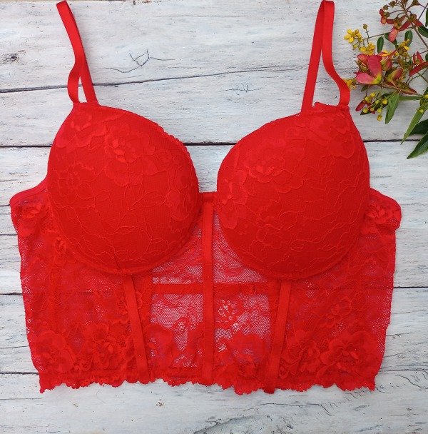 Producto - Bustier white versión rojo