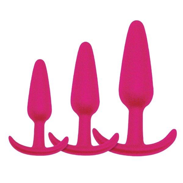 Producto - Kit plugs anales fucsia
