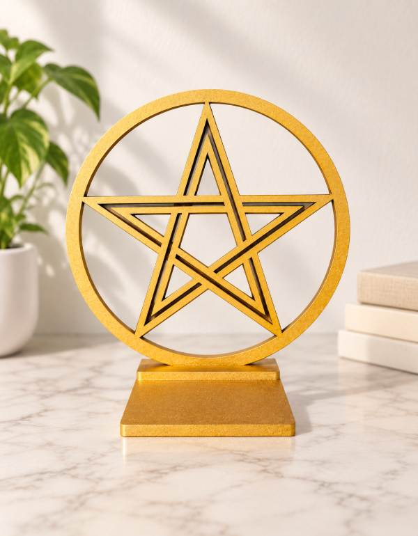 Producto - Geometría Sagrada con Base para Vela 20 cm - Proyector de Sombras - 4