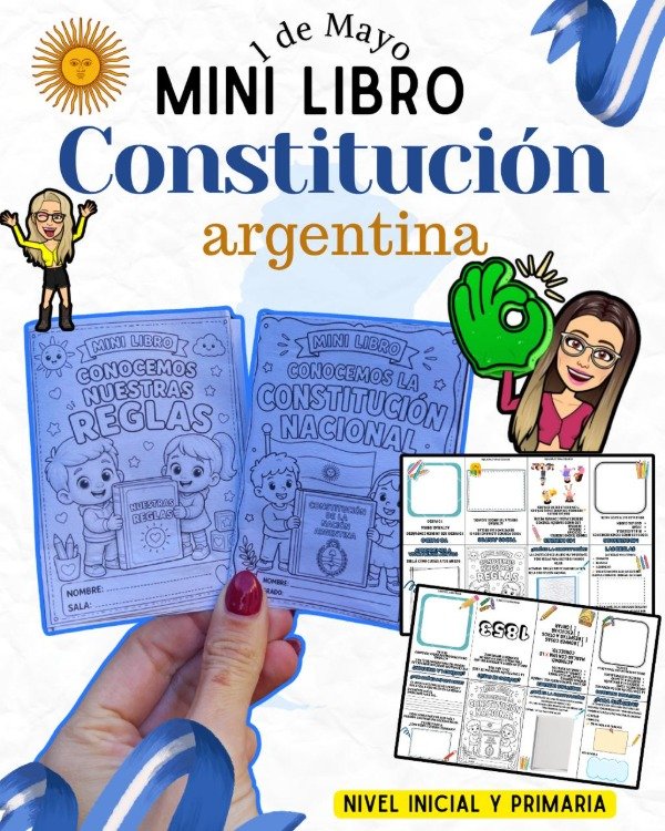 Producto - MINI LIBRO. CONSTITUCIÓN NACIONAL. NIVEL INICIAL Y PRIMARIA