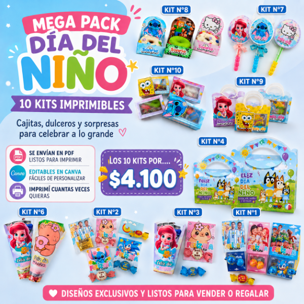 Producto - PACK 2  CAJITAS DIA DEL NIÑO