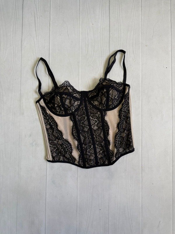 Producto - [5115 1] IMPORTADO Top corset URBAN y broches espalda ''Piel''