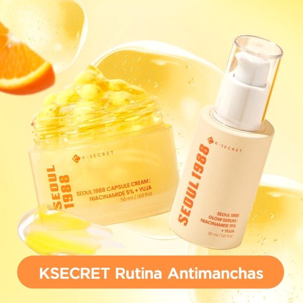 Producto - Set Aclarador: SEOUL 1988 Niacinamide y Yuja Crema y Sérum