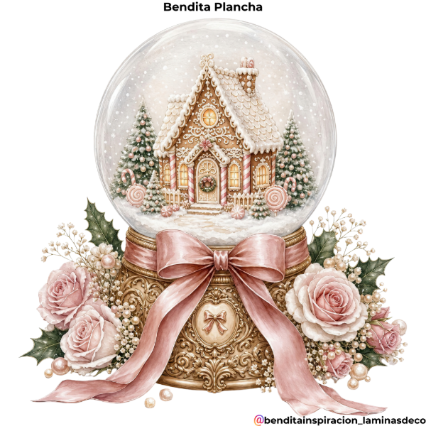Producto - Bendita Plancha 028 Esfera de Navidad Casa
