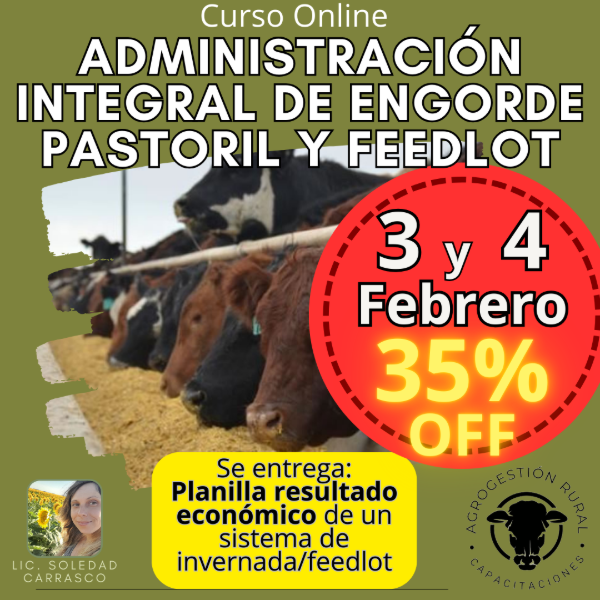 Producto - Curso Online: Administración Integral de Engorde Pastoril y Feedlot