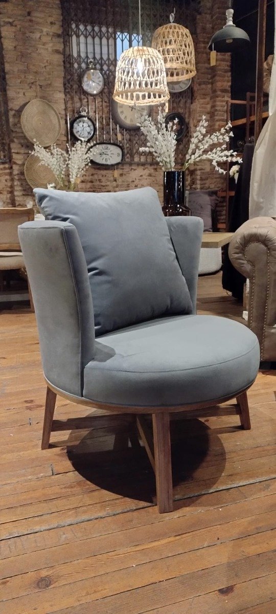 Producto - PAR DE SILLONES CURVOS GREY / M:dia 77 CM X 80 CM / A PEDIDO