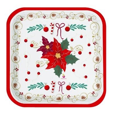 Producto - Plato Navidad Grande 8 Unidades