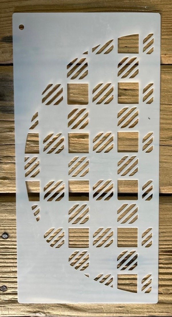 Producto - Stencil semicircular texturas 30x15