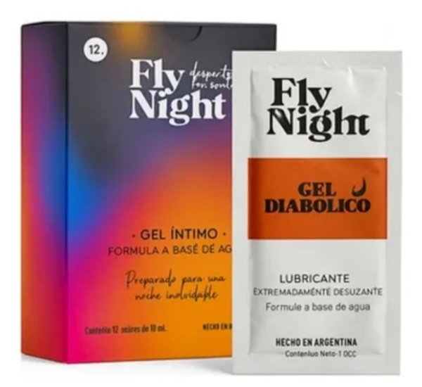 Producto - GEL DIABÓLICO FLY NIGHT PARA FISTING SUPER DESLIZANTE ANAL 10 ML