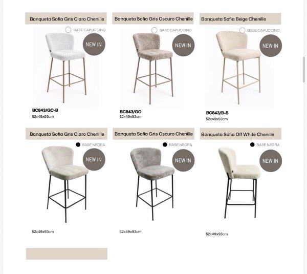 Producto - Banqueta Sofia Set x 2