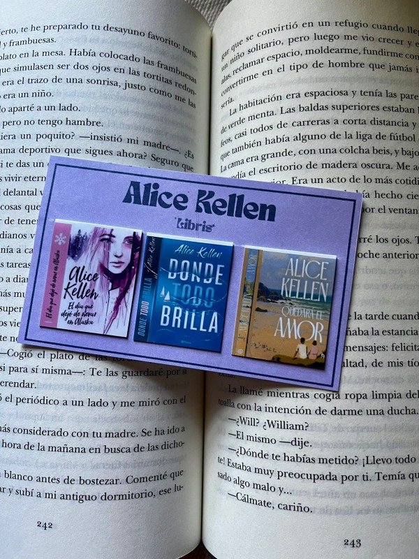 Producto - Set marcapáginas magnéticos ALICE KELLEN