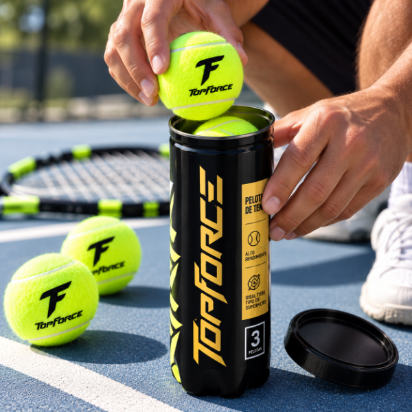Producto - PELOTAS DE PADEL TOP FORCE TUBO X3 UNIDS - 2