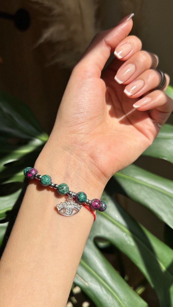 Producto - Pulsera Energética Zoisita con Rubi
