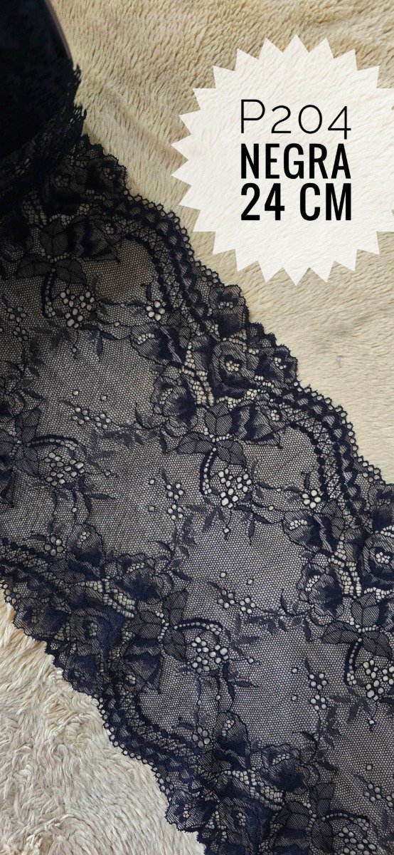 Producto - P204 PUNTILLA NEGRA 23 cm