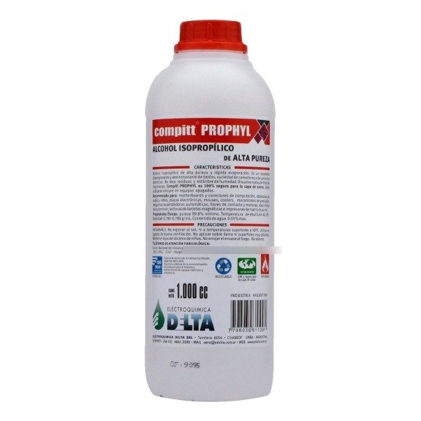 Producto - Alcohol Isopropílico de Alta Pureza Botella 1 L