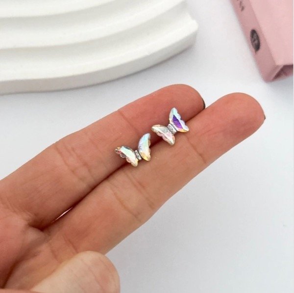 Producto - Aros Mariposa de cristal
