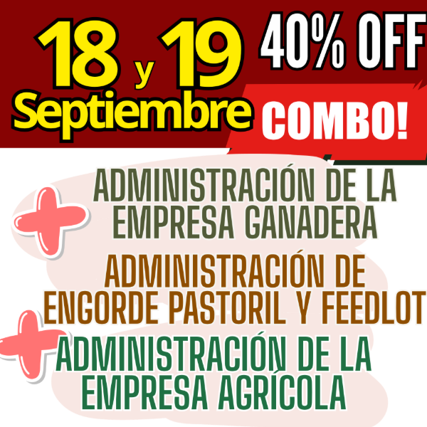Producto - COMBO 3 CURSOS: Admin Ganadera + Engorde Pastoril y Feedlot + Admin Agrícola - 0