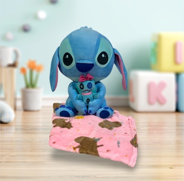 Producto - Peluche c/manta, Stitch