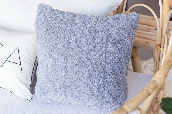 Producto - Almohadon rombo piel