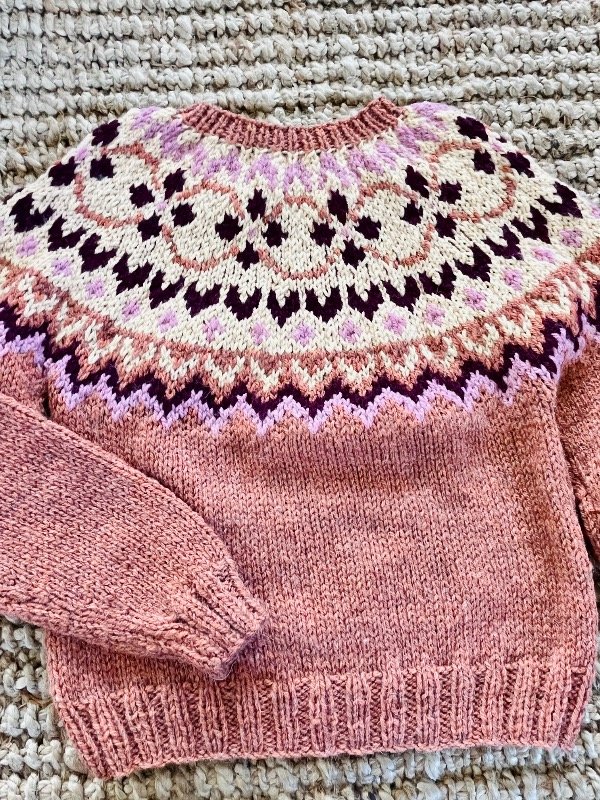 Sweater Jacard Durazno — imagen 5