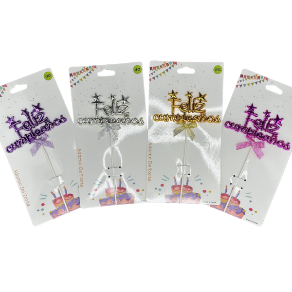 Producto - Topper Feliz Cumpleaños x1
