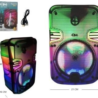 Producto - Parlante Bluetooth 6,5" Led Translúcido 360 Grados OM 6103 - 1