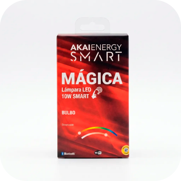 Producto - Lampara Led AKAI 10W smart - interactiva BULBO - 3