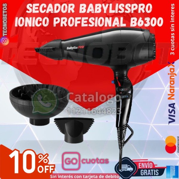 Producto - SECADOR DE PELO BABYLISSPRO IONICO PROFESIONAL 2000W
