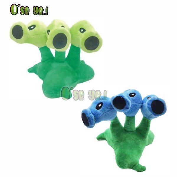 Producto - Peluche Planta vs Zombies Guisantes Verde Triple Tripitidora - 1