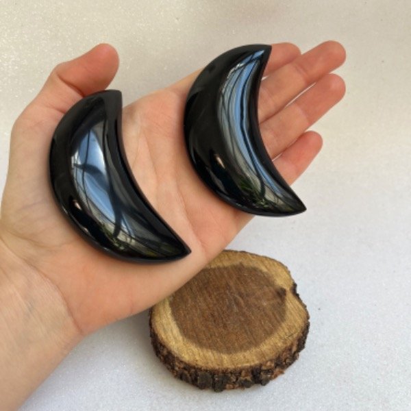 Producto - Luna de Obsidiana Negra y Dorada