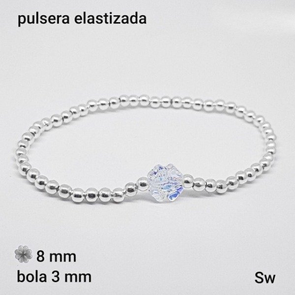 Producto - PULS.SW- Trébol 8mm y bola 3mm (DÓLAR)