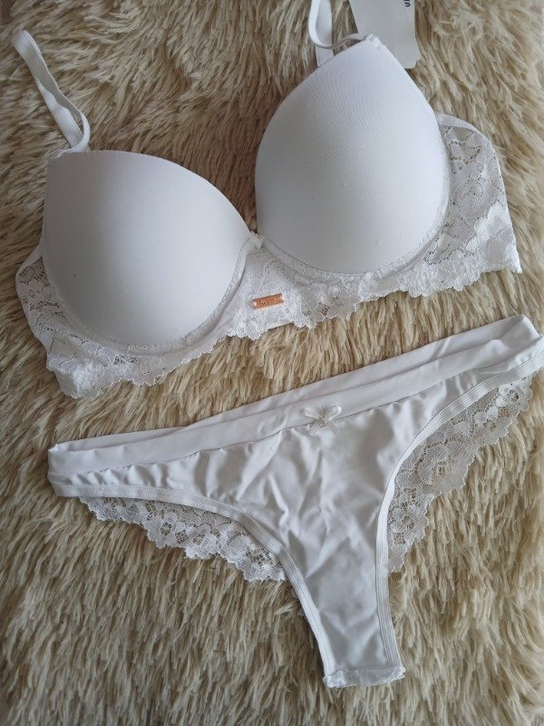 Producto - Conjunto armado combinado microfibra blanco T.95