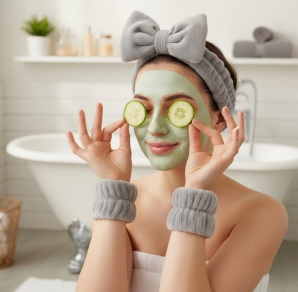 Producto - Set skin care- Vincha y muñequeras