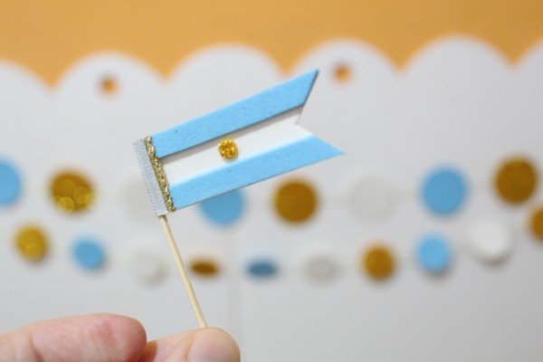 Producto - Pinchos bandera Argentina chicos, pack x 6