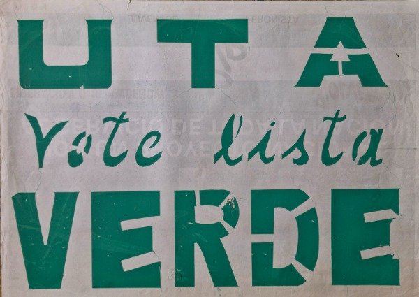 Producto - Bedoya, Fernando "Coco" / EMEI - UTA Vote Lista verde (afiche original) - 0