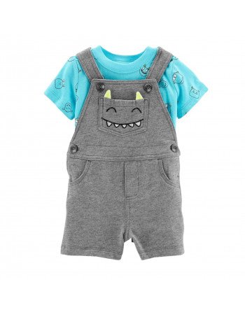 Producto - Set Jardinero + remera Monstruo - Carter's