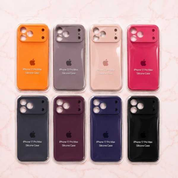 Producto - Silicone case con cubre camara - linea 17