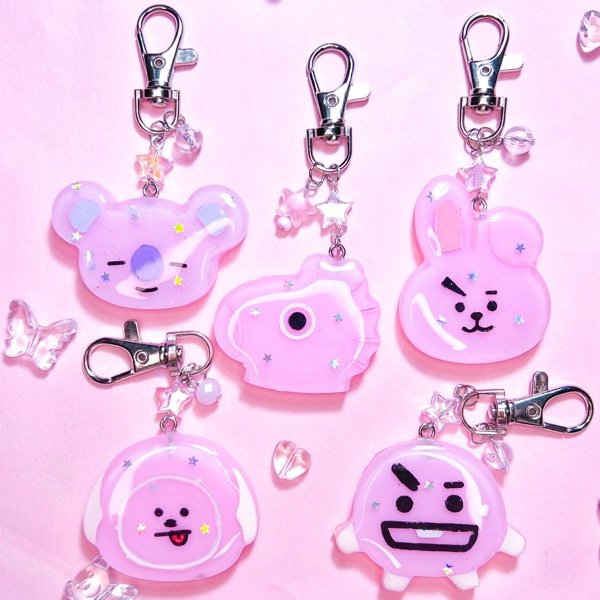 Producto - Llaveros BT21 Glitter