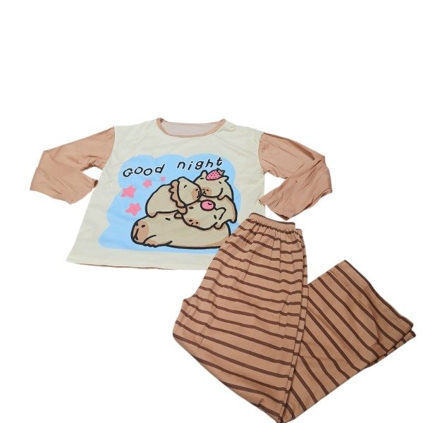 Producto - Pijama Capibara Naranja Dama Good Night T.U