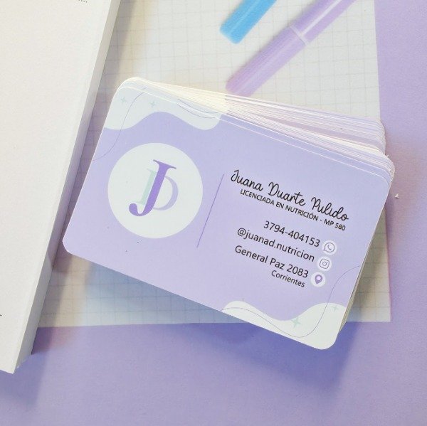 Producto - Tarjetas Personales (simple faz)