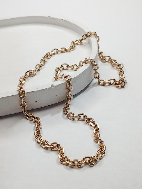 Producto - Cadena HANNA - Acero dorado - 45 cm