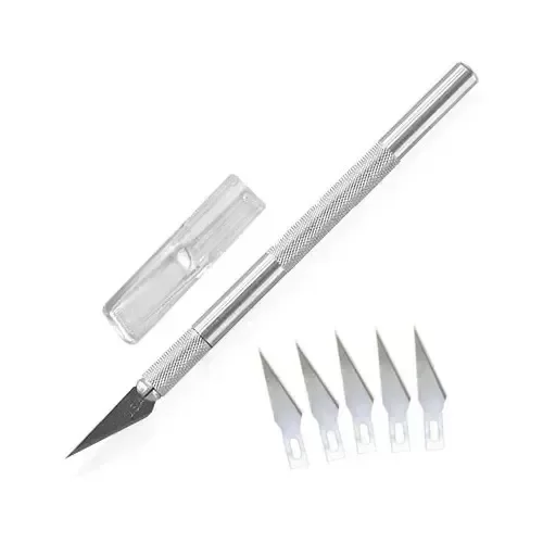 Producto - Cutter bisturí de precisión metálico c/hojas de repuesto