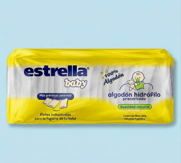 Producto - Algodón Precortado Estrella Baby