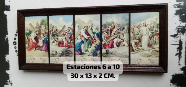 Producto - Kit Via Crucis en cuiadros de madera